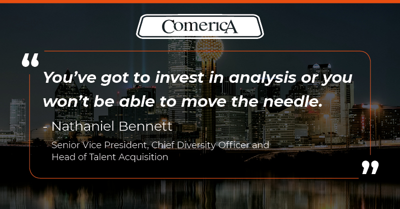 Comerica leader quote on investing in analysis