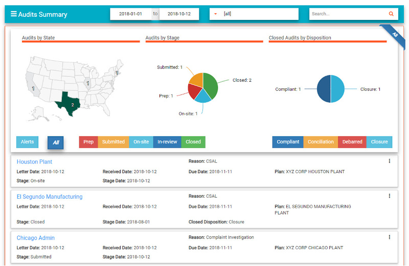 Affirmity CRC built-in audit manager tool