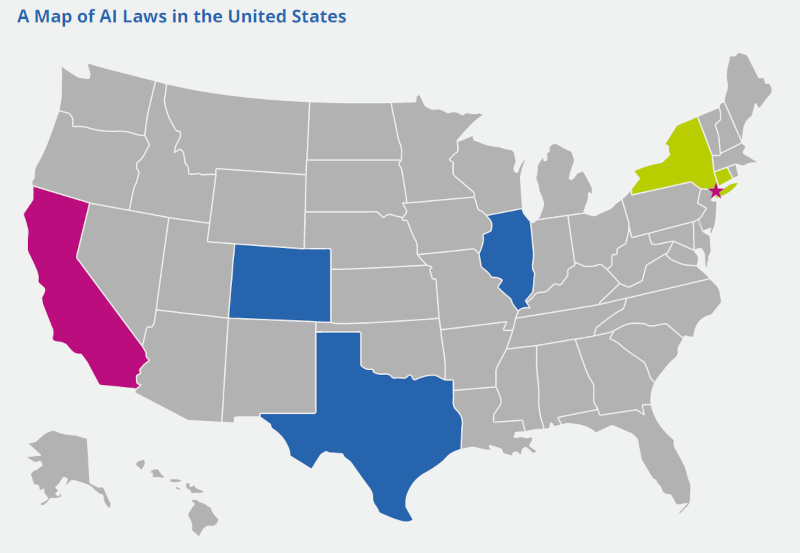"A Map of AI Laws in the United States"