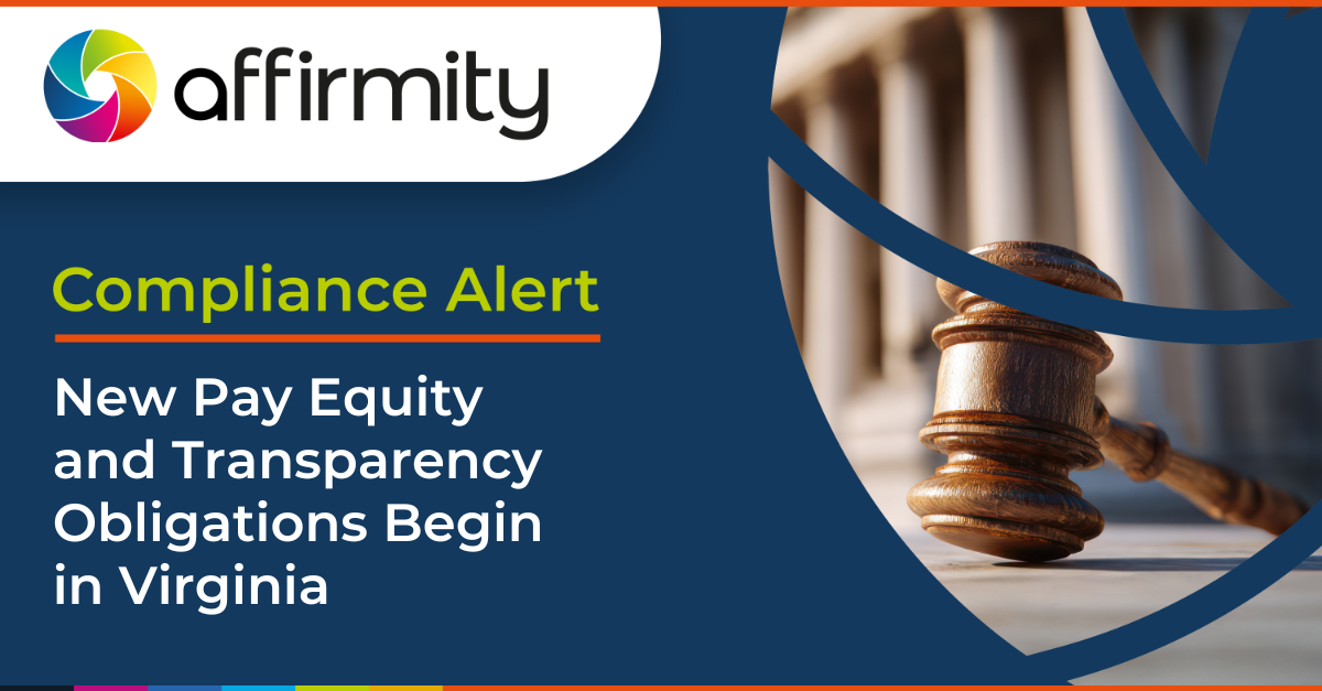 Affirmity | New Pay Equity and Transparency Obligations Begin in Virginia
