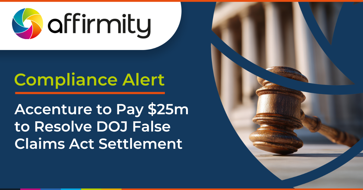 Photo: affirmity.com Accenture Pays $25 Million in DOJ False Claims Act Settlement Over DEI Practices